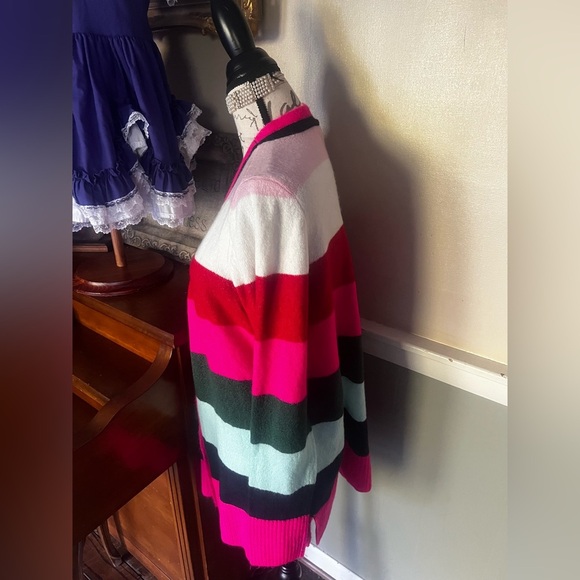 🩷 Barbiecore Crown & Ivy Size XL Color Block
Cardigan Sweater NWOT - Picture 3 of 6